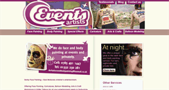 Desktop Screenshot of eventsartists.com